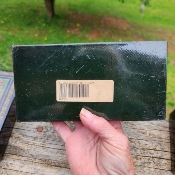 Russian Lacquer Box Palekh Fedoskino Fairy Tale Phoenix Design Signed Collectibl - Picture 4 of 11